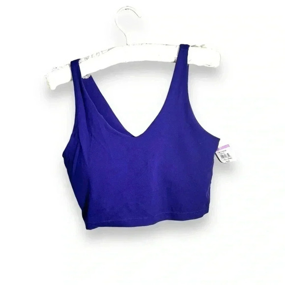 NWOT ZELLA NORDSTROM ULTRAVIOLET PURPLE CROPPED TOP/BRA S - Picture 1 of 6
